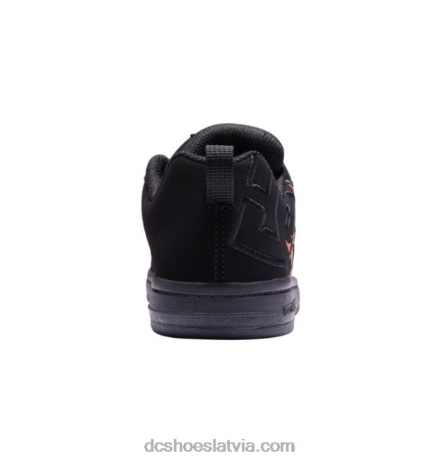 N008N535 bērnu laukuma grafiķa apavi melns/liesmas DC Shoes