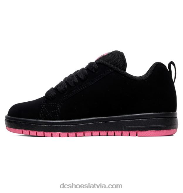 N008N537 bērnu laukuma grafiķa apavi melns/rozā DC Shoes