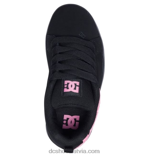 N008N537 bērnu laukuma grafiķa apavi melns/rozā DC Shoes