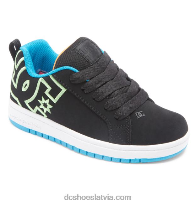 N008N550 bērnu laukuma grafiķa apavi melns/balts/zaļš DC Shoes