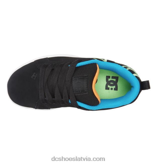 N008N550 bērnu laukuma grafiķa apavi melns/balts/zaļš DC Shoes