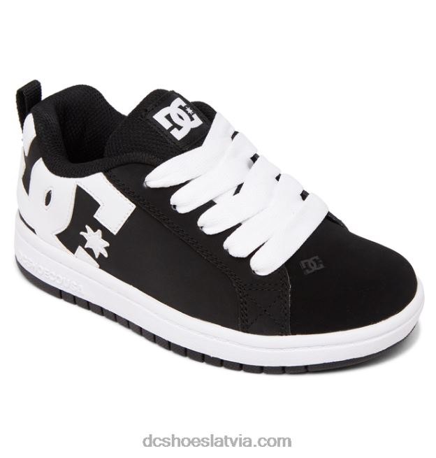 N008N568 bērnu laukuma grafiķa apavi melns balts DC Shoes
