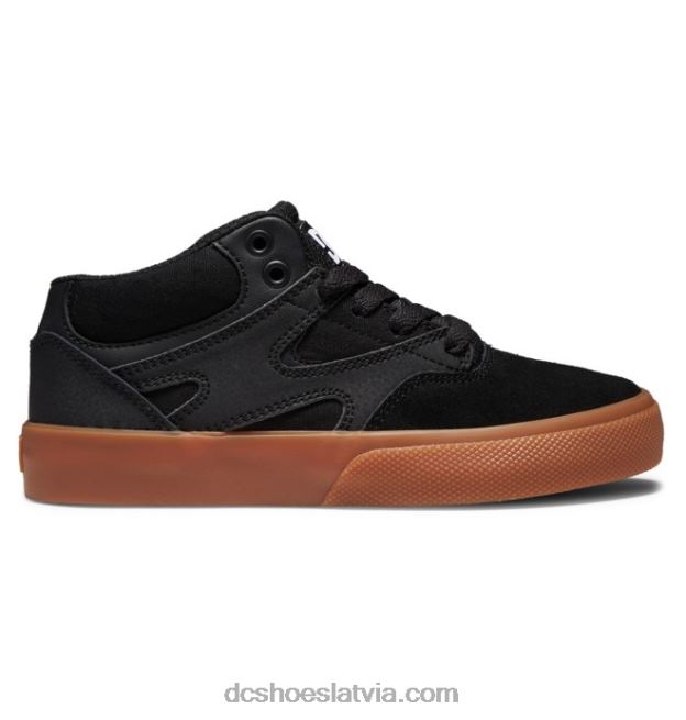 N008N515 bērnu kalis vulc mid-top kurpes melns/gumija DC Shoes