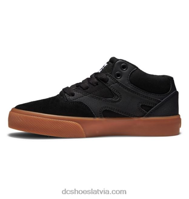 N008N515 bērnu kalis vulc mid-top kurpes melns/gumija DC Shoes