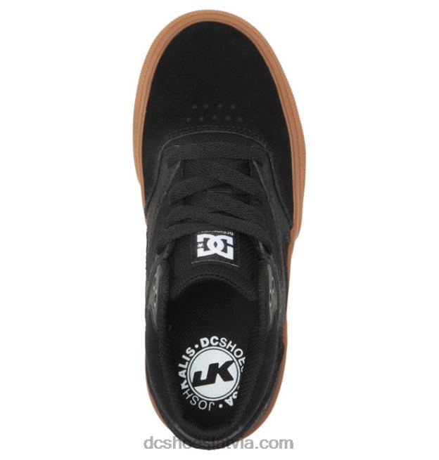 N008N515 bērnu kalis vulc mid-top kurpes melns/gumija DC Shoes
