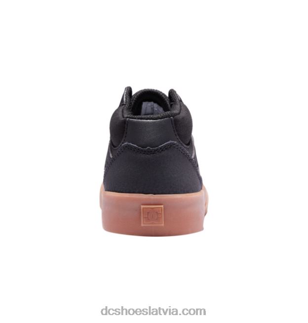 N008N515 bērnu kalis vulc mid-top kurpes melns/gumija DC Shoes