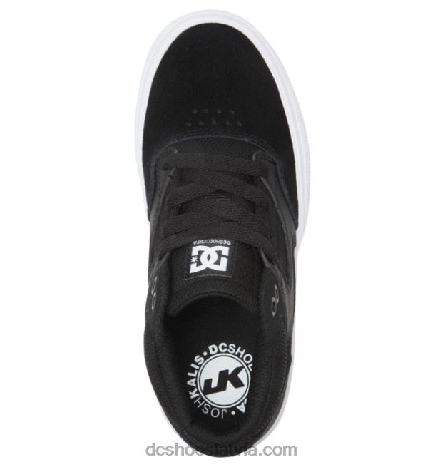 N008N516 bērnu kalis vulc mid-top kurpes melns balts DC Shoes