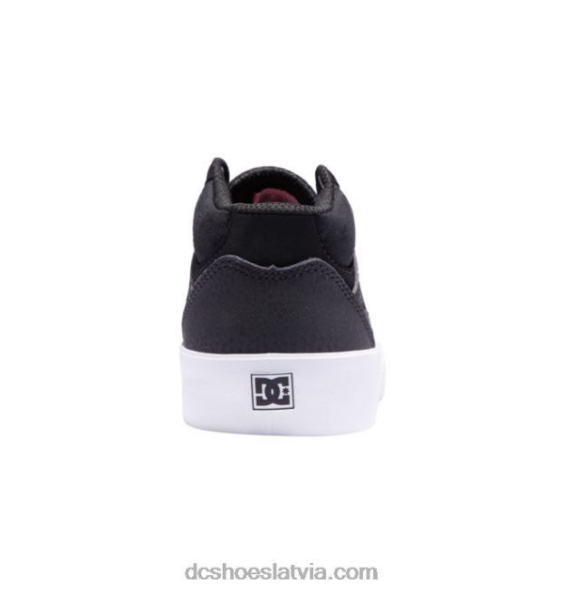 N008N516 bērnu kalis vulc mid-top kurpes melns balts DC Shoes