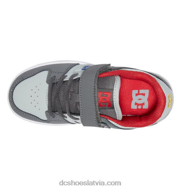 N008N508 bērnu manteca 4 elastīgas mežģīņu kurpes pelēks/zils DC Shoes