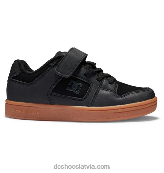 N008N511 bērnu manteca 4 elastīgas mežģīņu kurpes melns balts DC Shoes