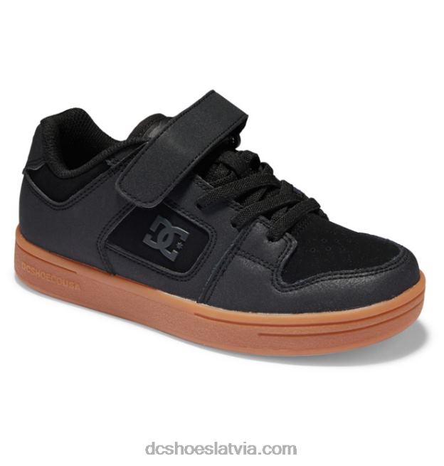 N008N511 bērnu manteca 4 elastīgas mežģīņu kurpes melns balts DC Shoes