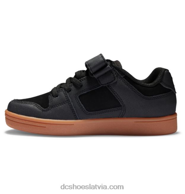N008N511 bērnu manteca 4 elastīgas mežģīņu kurpes melns balts DC Shoes