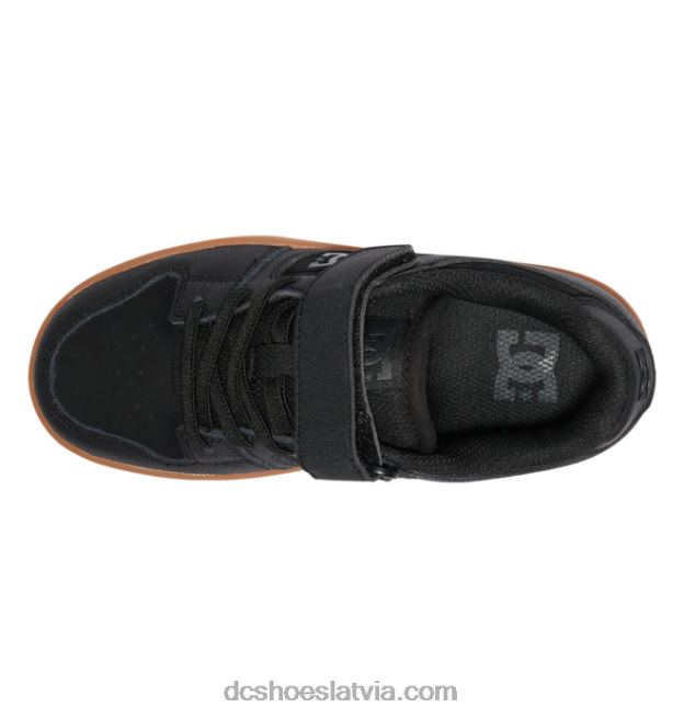 N008N511 bērnu manteca 4 elastīgas mežģīņu kurpes melns balts DC Shoes