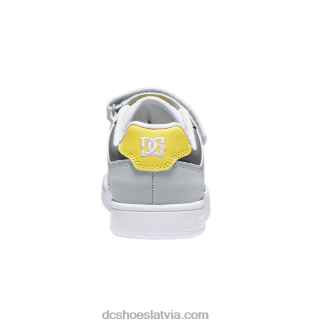 N008N553 bērnu manteca 4 elastīgas mežģīņu kurpes pelēks/melns/dzeltens DC Shoes