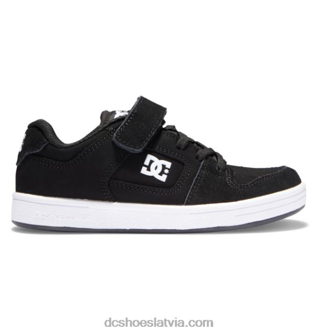 N008N554 bērnu manteca 4 elastīgas mežģīņu kurpes melns balts DC Shoes