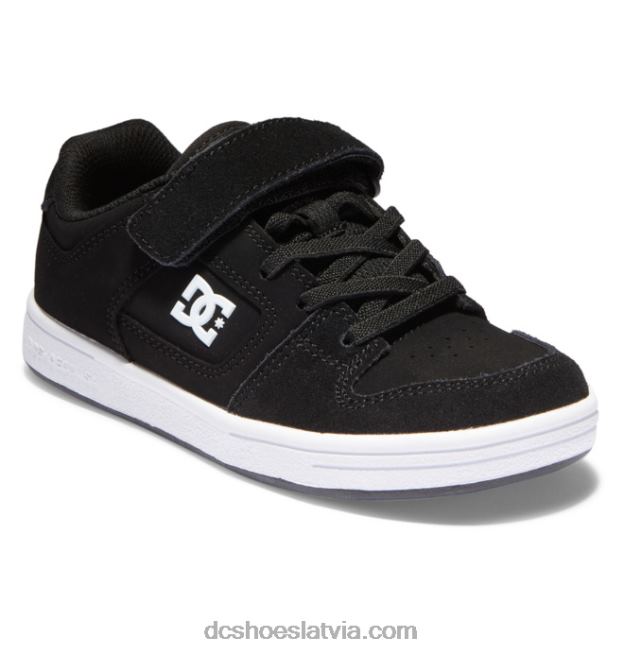 N008N554 bērnu manteca 4 elastīgas mežģīņu kurpes melns balts DC Shoes