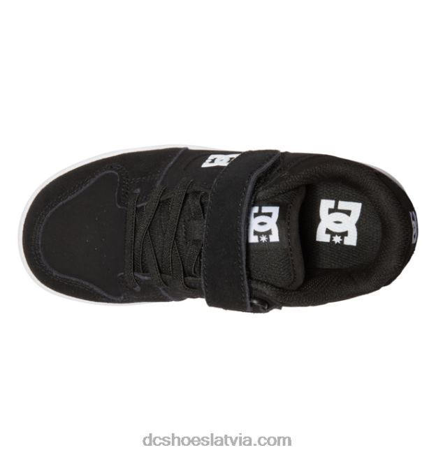 N008N554 bērnu manteca 4 elastīgas mežģīņu kurpes melns balts DC Shoes