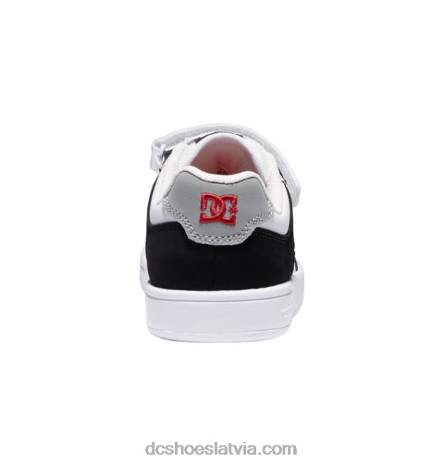 N008N562 bērnu manteca 4 elastīgas mežģīņu kurpes melns/balts/sarkans DC Shoes