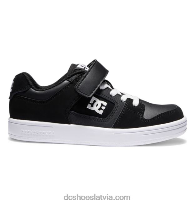 N008N572 bērnu manteca 4 elastīgas mežģīņu kurpes melns balts DC Shoes