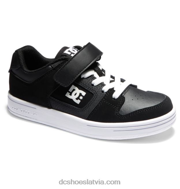 N008N572 bērnu manteca 4 elastīgas mežģīņu kurpes melns balts DC Shoes