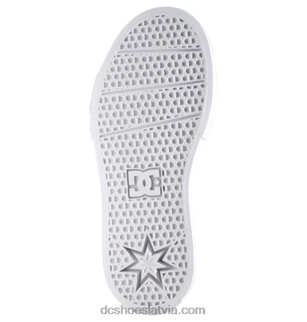 N008N509 bērnu manuāli uzvelkami zamšādas apavi melns balts DC Shoes