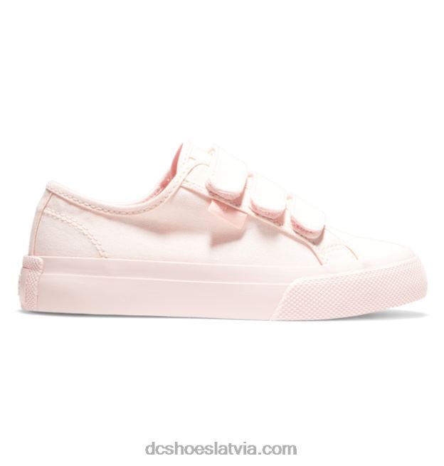 N008N512 bērnu rokas velcro apavi gaiši rozā DC Shoes