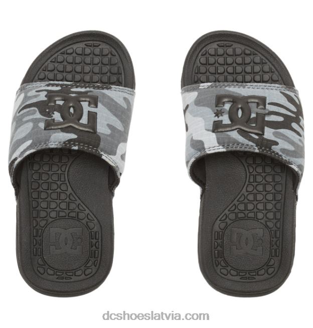 N008N525 bolsa - sandales zēniem pelēks kamīns DC Shoes