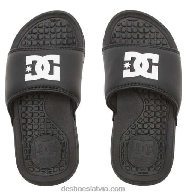 N008N536 bolsa - sandales zēniem melns balts DC Shoes