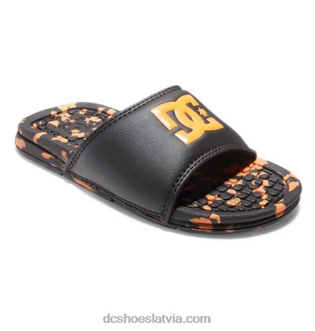 N008N548 bolsa - sandales zēniem melns/oranžs DC Shoes
