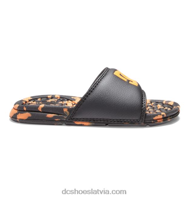 N008N548 bolsa - sandales zēniem melns/oranžs DC Shoes