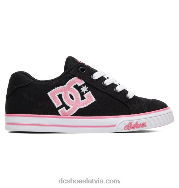 N008N506 bērnu chelsea audekla kurpes melns/rozā DC Shoes