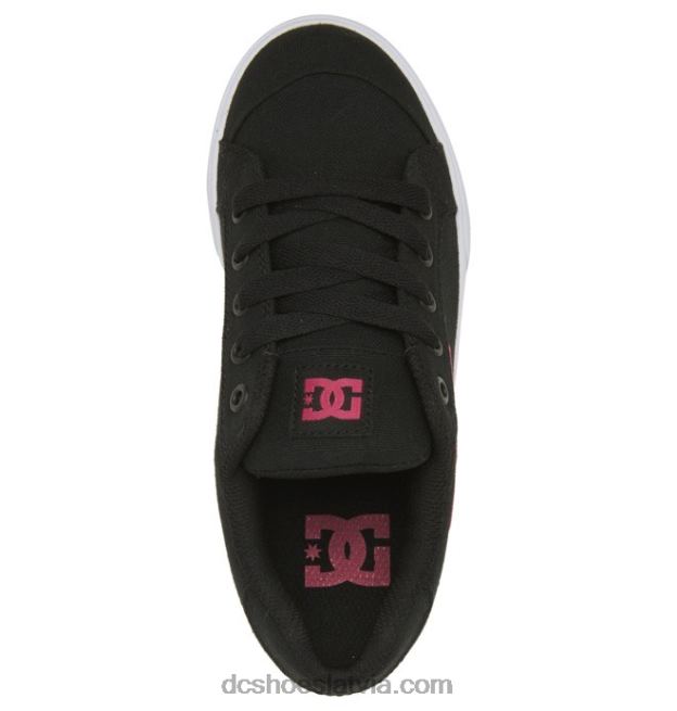N008N528 bērnu chelsea apavi melns/rozā trafarets DC Shoes