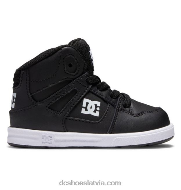 N008N547 toddler tīras hi high kurpes melns balts DC Shoes