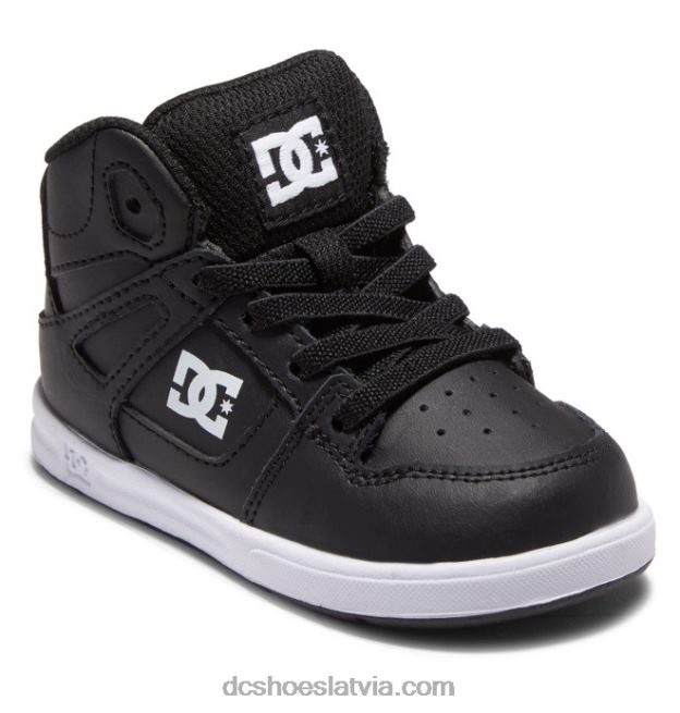 N008N547 toddler tīras hi high kurpes melns balts DC Shoes