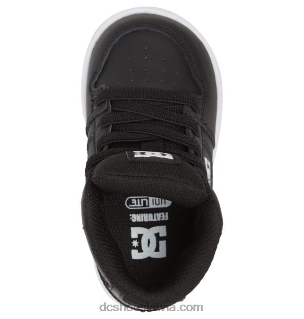 N008N547 toddler tīras hi high kurpes melns balts DC Shoes
