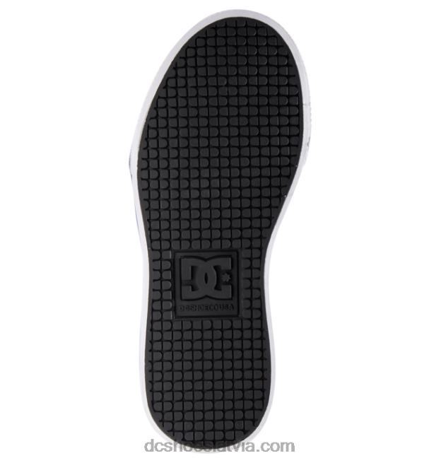N008N523 Bērnu tīri, elastīgi mežģīņu apavi ar augstu augšdaļu melns/liesmas DC Shoes