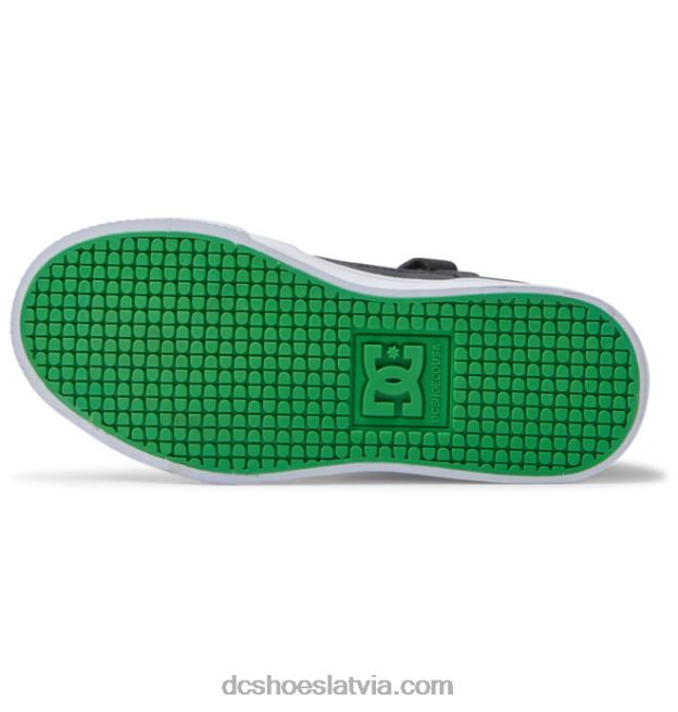 N008N526 Bērnu tīri, elastīgi mežģīņu apavi ar augstu augšdaļu melns/šļaksts DC Shoes