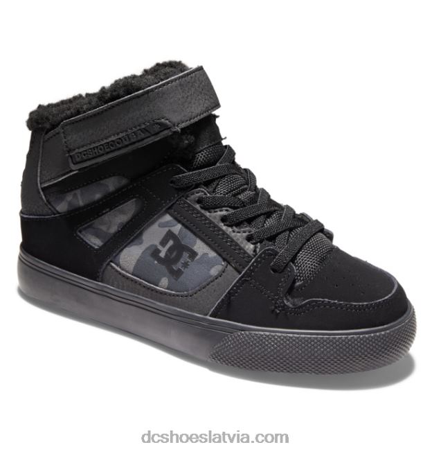 N008N527 tīri ziemas apavi bērniem melna kamuflāža DC Shoes