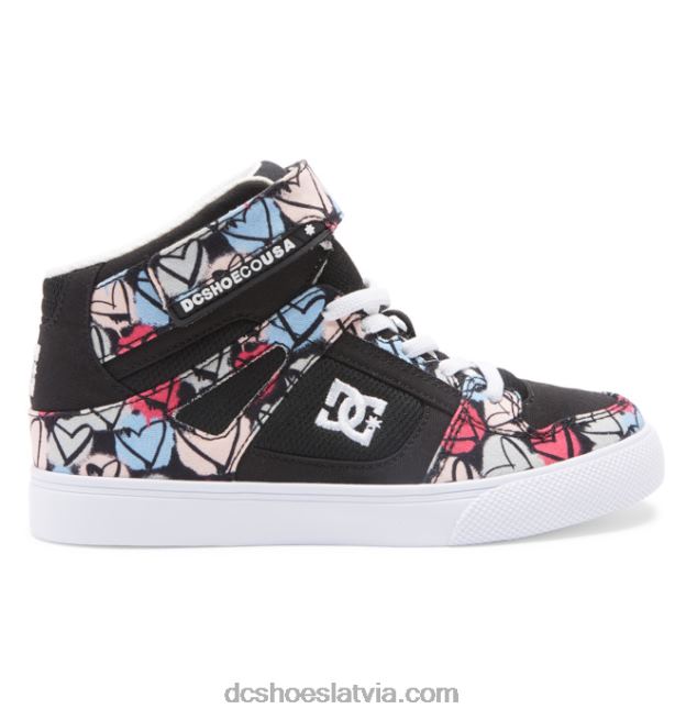 N008N531 pure hi ev - augstas augšdaļas apavi meitenēm melns/multi DC Shoes