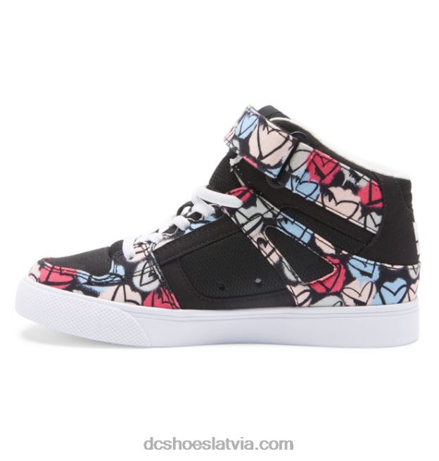 N008N531 pure hi ev - augstas augšdaļas apavi meitenēm melns/multi DC Shoes