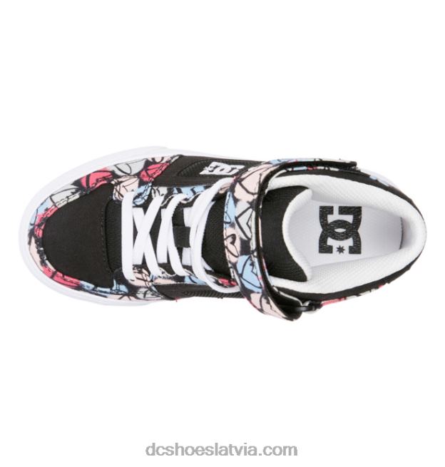 N008N531 pure hi ev - augstas augšdaļas apavi meitenēm melns/multi DC Shoes