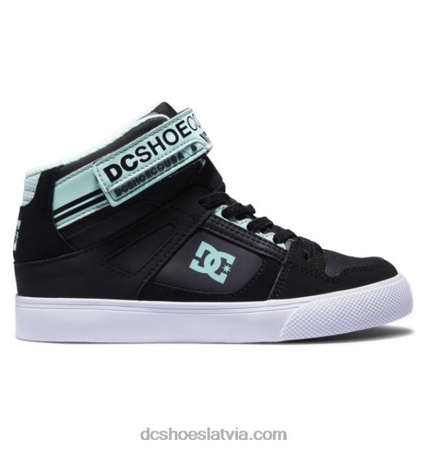 N008N545 pure hi ev - augstas augšdaļas apavi meitenēm melns/zaļš DC Shoes