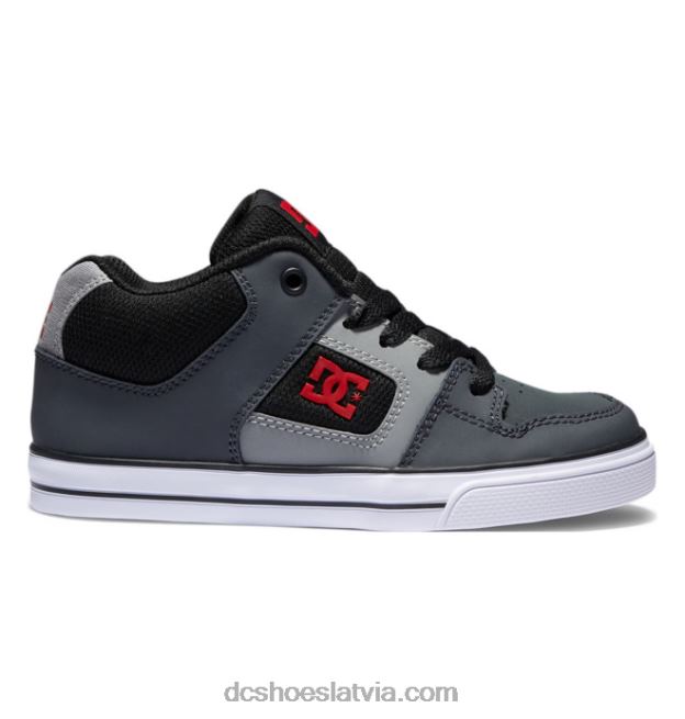N008N549 tīri bērnu apavi ar vidu melns/pelēks/balts DC Shoes
