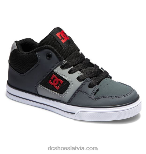 N008N549 tīri bērnu apavi ar vidu melns/pelēks/balts DC Shoes