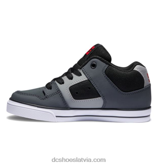 N008N549 tīri bērnu apavi ar vidu melns/pelēks/balts DC Shoes