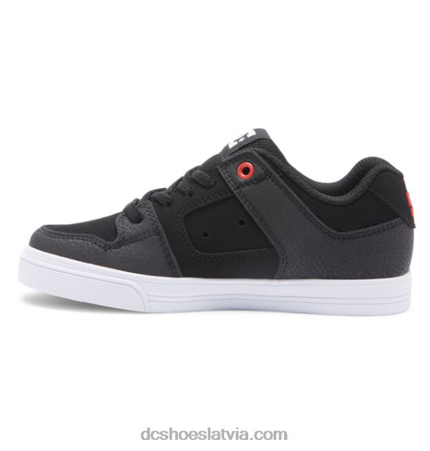 N008N555 tīri elastīgi - uzvelkami apavi zēniem sarkans/pelēks DC Shoes