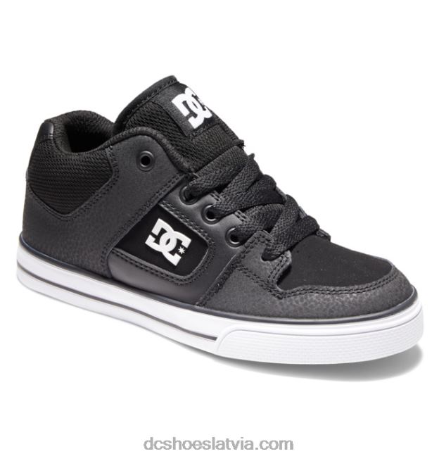 N008N556 tīri bērnu apavi ar vidu melns balts DC Shoes