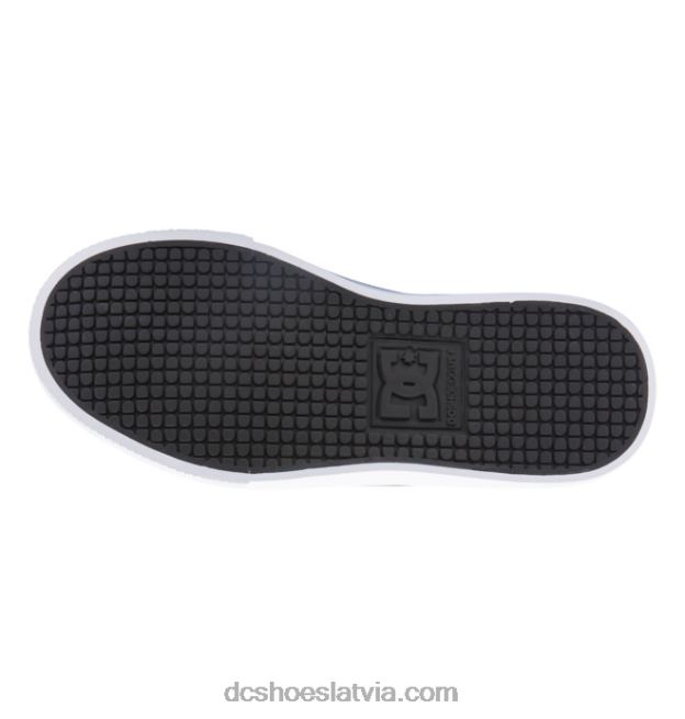 N008N566 Bērnu tīri, elastīgi mežģīņu apavi ar augstu augšdaļu melns/pelēks DC Shoes
