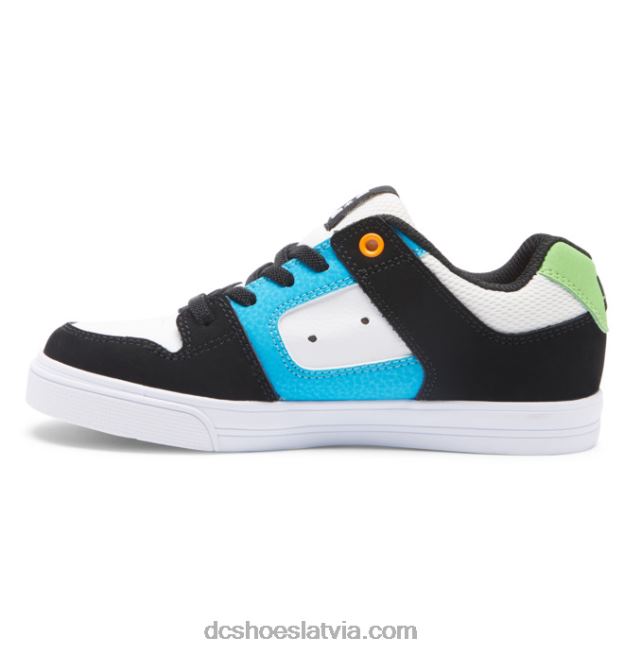 N008N570 tīri elastīgi - uzvelkami apavi zēniem balts/melns/zils DC Shoes