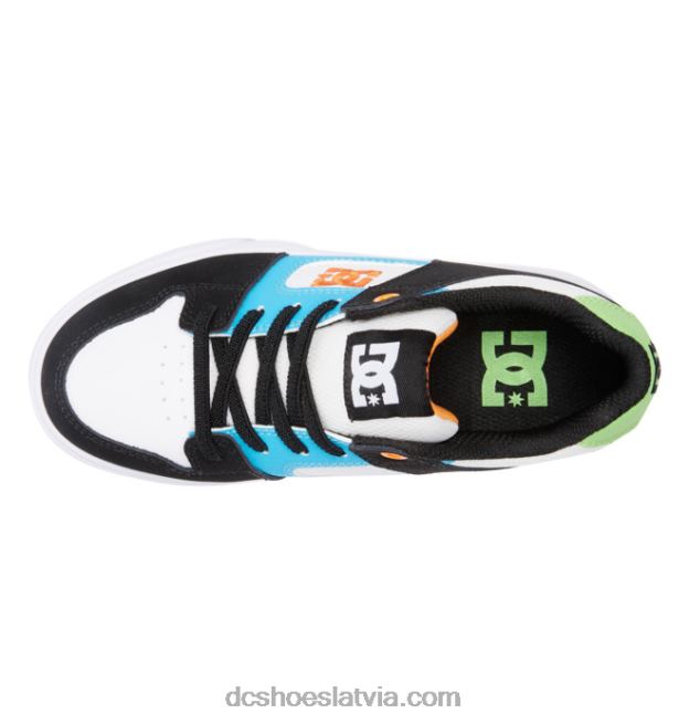 N008N570 tīri elastīgi - uzvelkami apavi zēniem balts/melns/zils DC Shoes